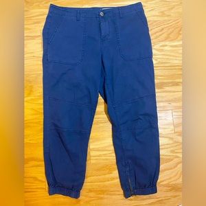 Pistola Cropped Jogger Pant | Navy Blue